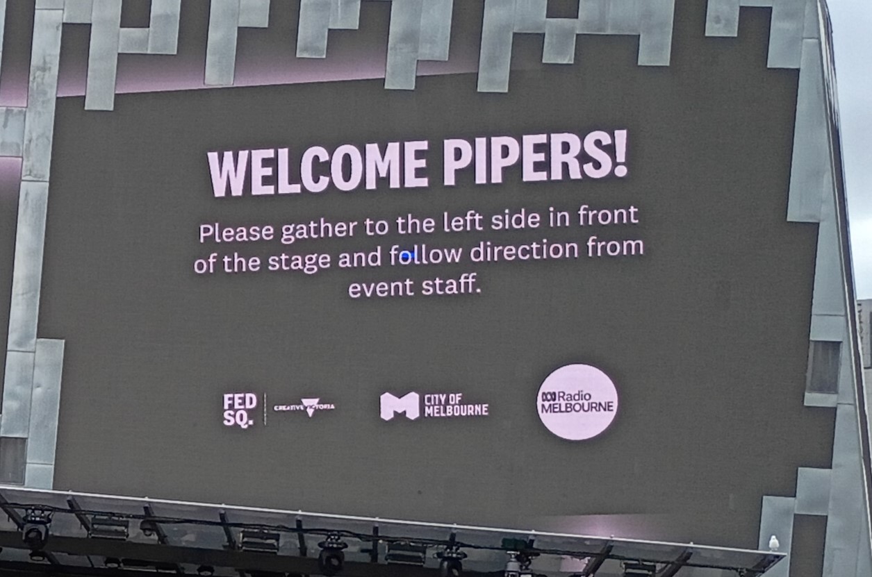 Show Review: World Bagpipe Record set on Nov 12, 2025 to AC/DC song