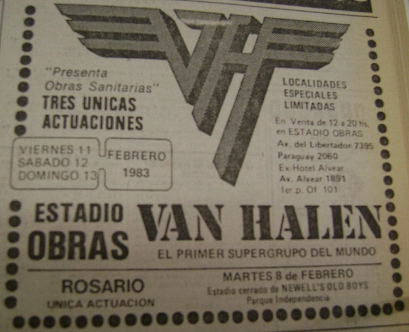 REMIX: Van Halen – 2/12/83 Buenos Aires
